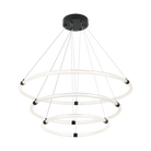 Matteo Lighting C34896MB Inkara LED 3-Tier Chandelier in Matte Black
