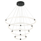 Matteo Lighting C34899MB Inkara LED 4-Tier Chandelier in Matte Black