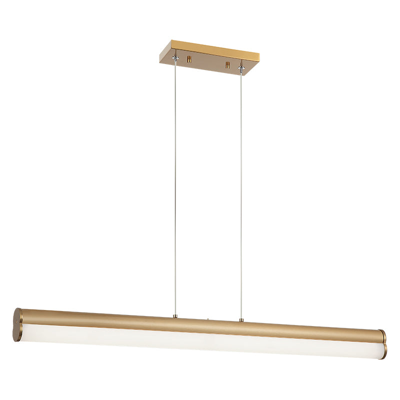 Matteo Lighting C36533AG Junction LED Linear Pendant in Aged Gold Brass