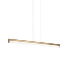 Matteo Lighting C36542AG Junction LED Linear Pendant in Aged Gold Brass