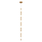 Matteo Lighting C37101AG Tentacles LED Pendant in Aged Gold Brass