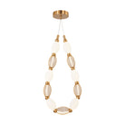Matteo Lighting C37101AG Tentacles LED Pendant in Aged Gold Brass