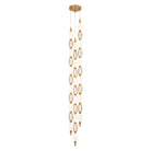 Matteo Lighting C37103AG Tentacles LED Chandelier in Aged Gold Brass