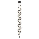 Matteo Lighting C37103BK Tentacles LED Chandelier in Black