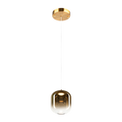 Matteo Lighting C37401AGAG Refrax LED Pendant in Aged Gold Brass