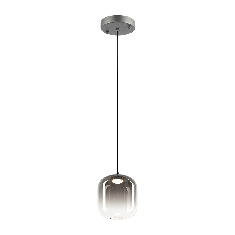 Matteo Lighting C37401MBSM Refrax LED Pendant in Matte Black