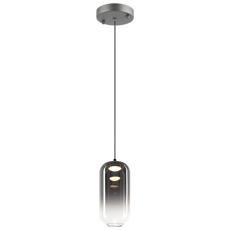 Matteo Lighting C37411MBSM Refrax LED Pendant in Matte Black