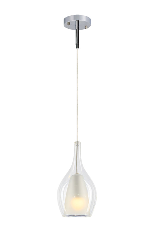 Matteo Lighting C37501CHCL Jericho Pendant in Chrome