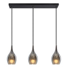 Matteo Lighting C37513MBSM Jericho Linear Pendant in Matte Black