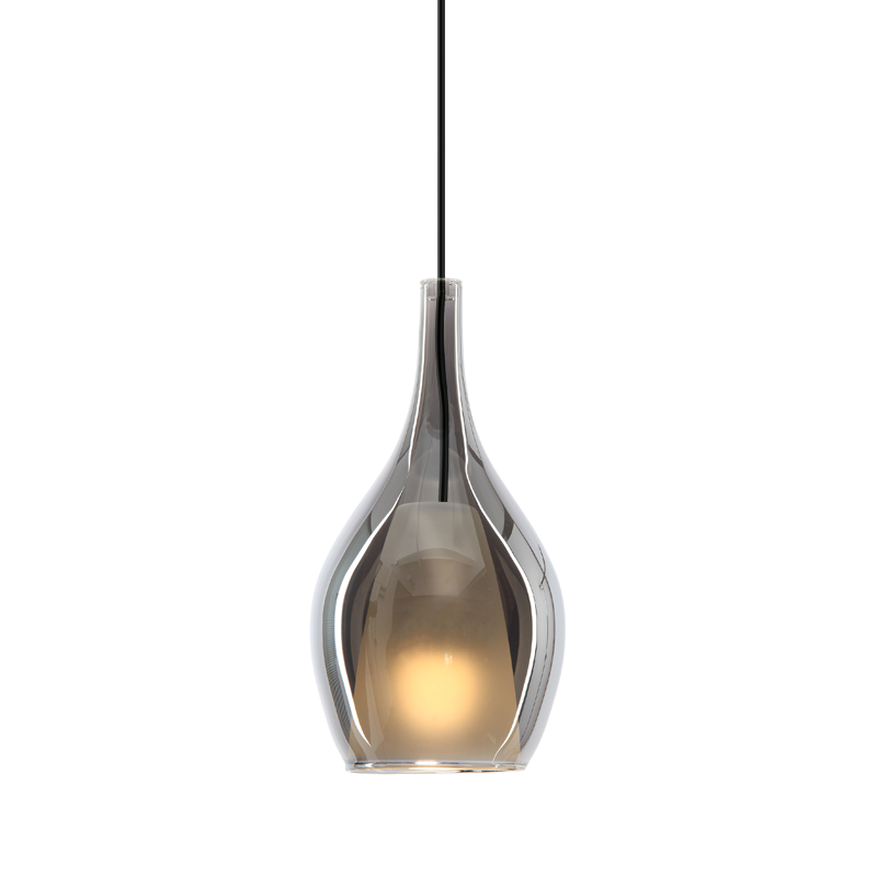 Matteo Lighting C37521MBSM Jericho Pendant in Matte Black