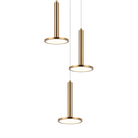 Éclairage Matteo C37703AG LED extraterrestre Suspendu multi-luminaire en laiton doré vieilli