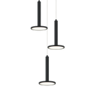 Éclairage LED extraterrestre Matteo Lighting C37703MB Suspendu multi-luminaire en noir mat