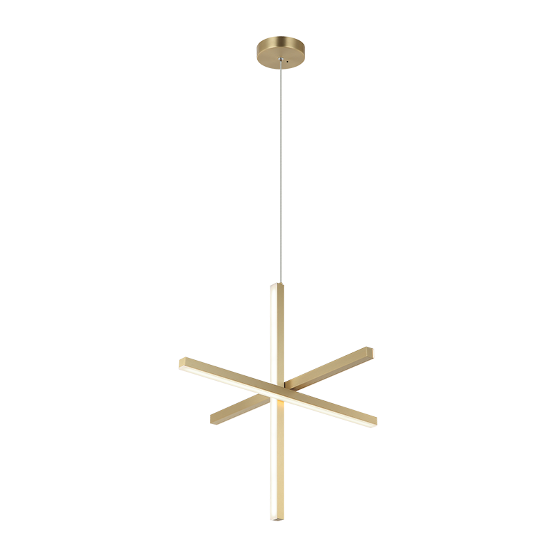 Éclairage LED Matteo C38924BG Crosley Suspendu en or brossé