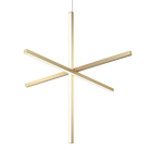 Éclairage LED Matteo C38936BG Crosley Suspendu en or brossé
