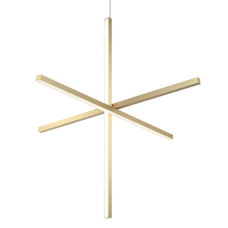 Éclairage LED Matteo C38936BG Crosley Suspendu en or brossé