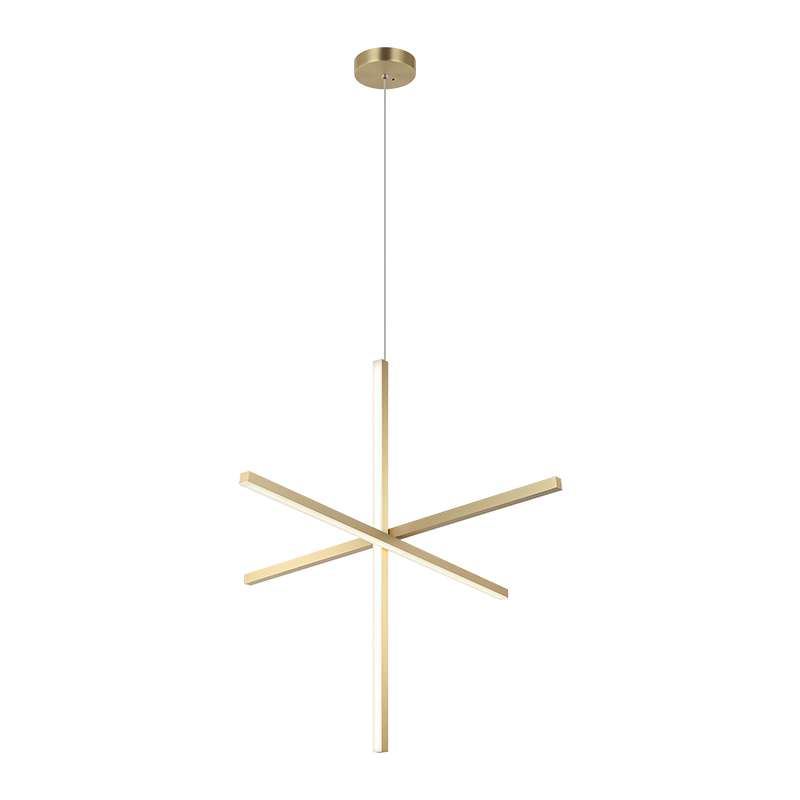 Éclairage LED Matteo C38936BG Crosley Suspendu en or brossé