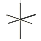 Éclairage LED Matteo C38936MB Crosley Suspendu en noir mat