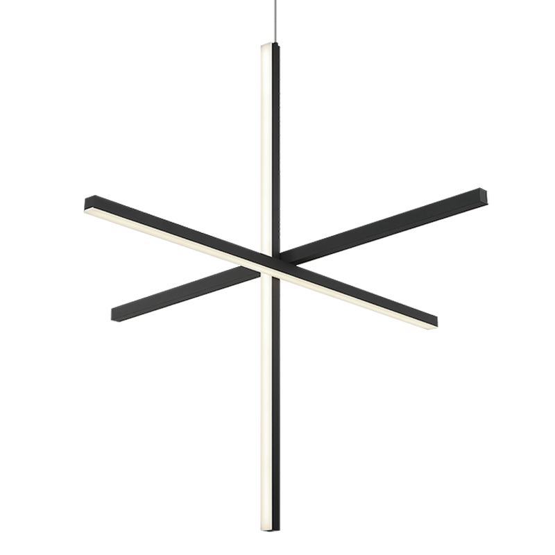 Éclairage LED Matteo C38936MB Crosley Suspendu en noir mat