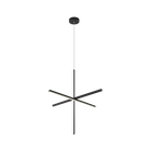 Éclairage LED Matteo C38936MB Crosley Suspendu en noir mat