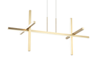 Éclairage linéaire LED Crosley Matteo Lighting C38944BG Suspension en or brossé