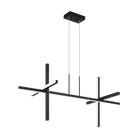 Éclairage linéaire LED Crosley Matteo Lighting C38944MB Suspension en noir mat