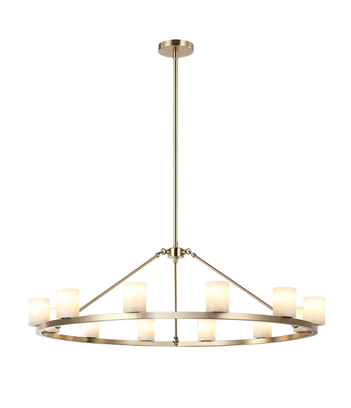 Matteo Lighting C42912CG Lindy LED Suspendu en or champagne