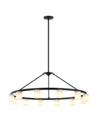 Éclairage LED Matteo C42912MB Lindy Suspendu en noir mat