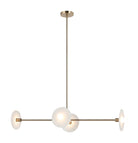 Matteo Lighting C42604CG Monument LED Linear Pendant in Champagne Gold