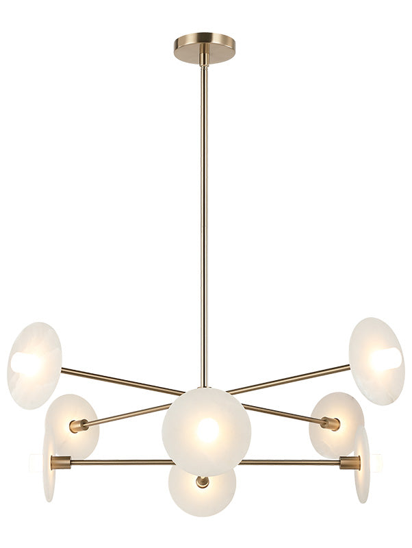 Matteo Lighting C42608CG Monument LED Chandelier in Champagne Gold