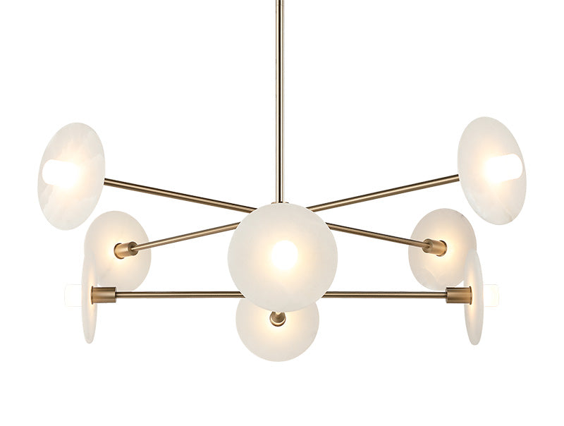 Matteo Lighting C42608CG Monument LED Chandelier in Champagne Gold
