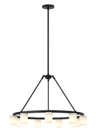 Éclairage LED Matteo C42909MB Lindy Suspendu en noir mat