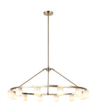 Matteo Lighting C42912CG Lindy LED Suspendu en or champagne
