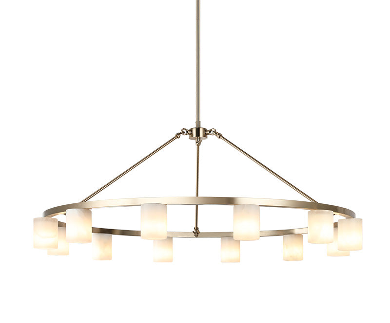 Matteo Lighting C42912CG Lindy LED Suspendu en or champagne