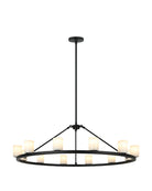 Éclairage LED Matteo C42912MB Lindy Suspendu en noir mat