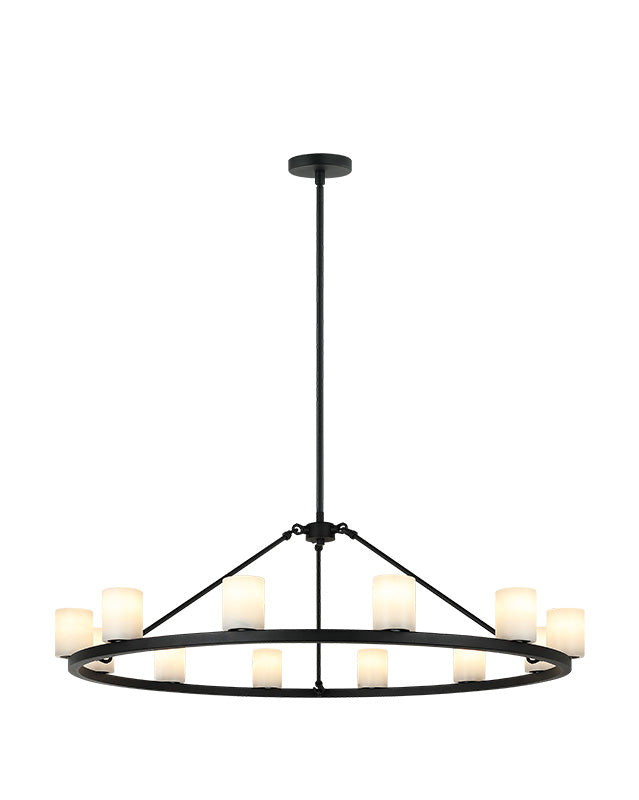 Éclairage LED Matteo C42912MB Lindy Suspendu en noir mat