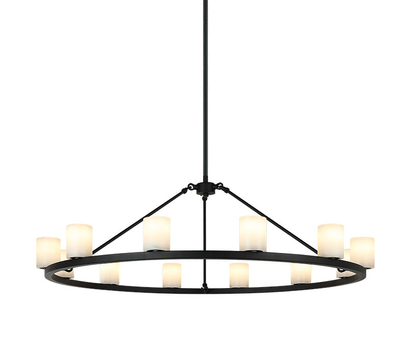 Éclairage LED Matteo C42912MB Lindy Suspendu en noir mat