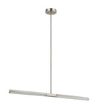 Éclairage linéaire LED Matteo Lighting C43636BN Suspension en nickel brossé