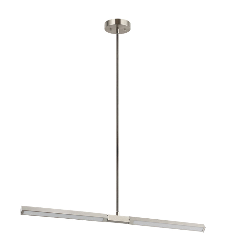 Éclairage linéaire LED Matteo Lighting C43636BN Suspension en nickel brossé