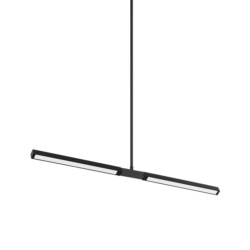 Éclairage linéaire LED Matteo Lighting C43636MB Suspension en noir mat