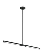 Éclairage linéaire LED Matteo Lighting C43636MB Suspension en noir mat