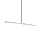 Éclairage linéaire LED Matteo Lighting C43648BN Suspension en nickel brossé