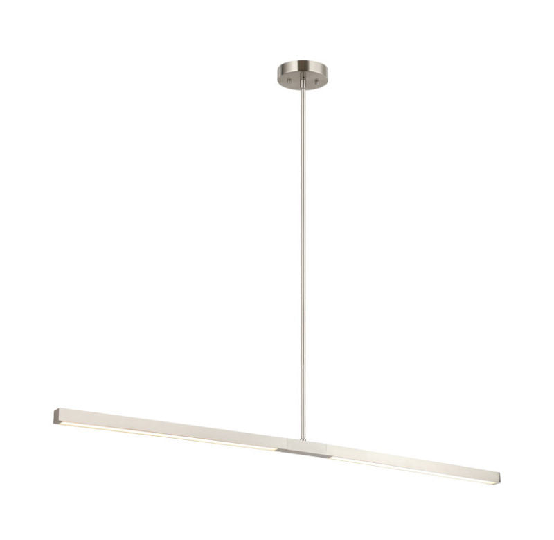 Éclairage linéaire LED Matteo Lighting C43648BN Suspension en nickel brossé