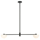 Éclairage linéaire LED Matteo Lighting C43702MBOP Gardena Suspension en noir mat