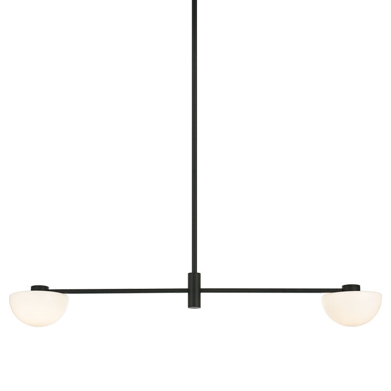 Éclairage linéaire LED Matteo Lighting C43702MBOP Gardena Suspension en noir mat