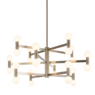 Matteo Lighting C44124CGOP Interstellar LED 3-Tier Chandelier in Champagne Gold