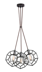 Rosace de plafond ronde multi-usages Matteo Lighting CNP0203RB, noir rouille