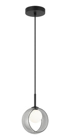 Matteo Lighting C60601BKSM Delcia LED Pendant in Black