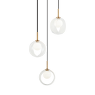 Matteo Lighting C60603AGCL Delcia LED Chandelier in Aged Gold Brass