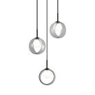 Matteo Lighting C60603BKSM Delcia LED Chandelier in Black