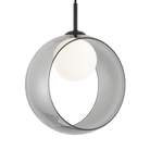 Matteo Lighting C60611BKSM Delcia LED Pendant in Black